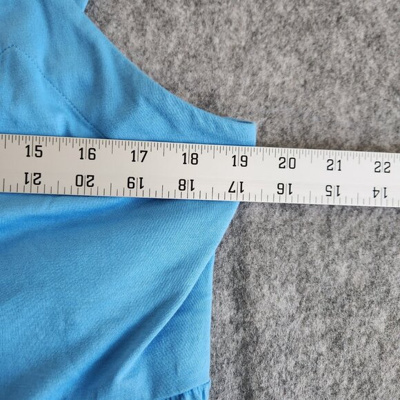 Lilly Pulitzer Miri Midi Dress Lunar Blue Women's L Tiered Adjustable Resort NWT - Picture 8 of 10